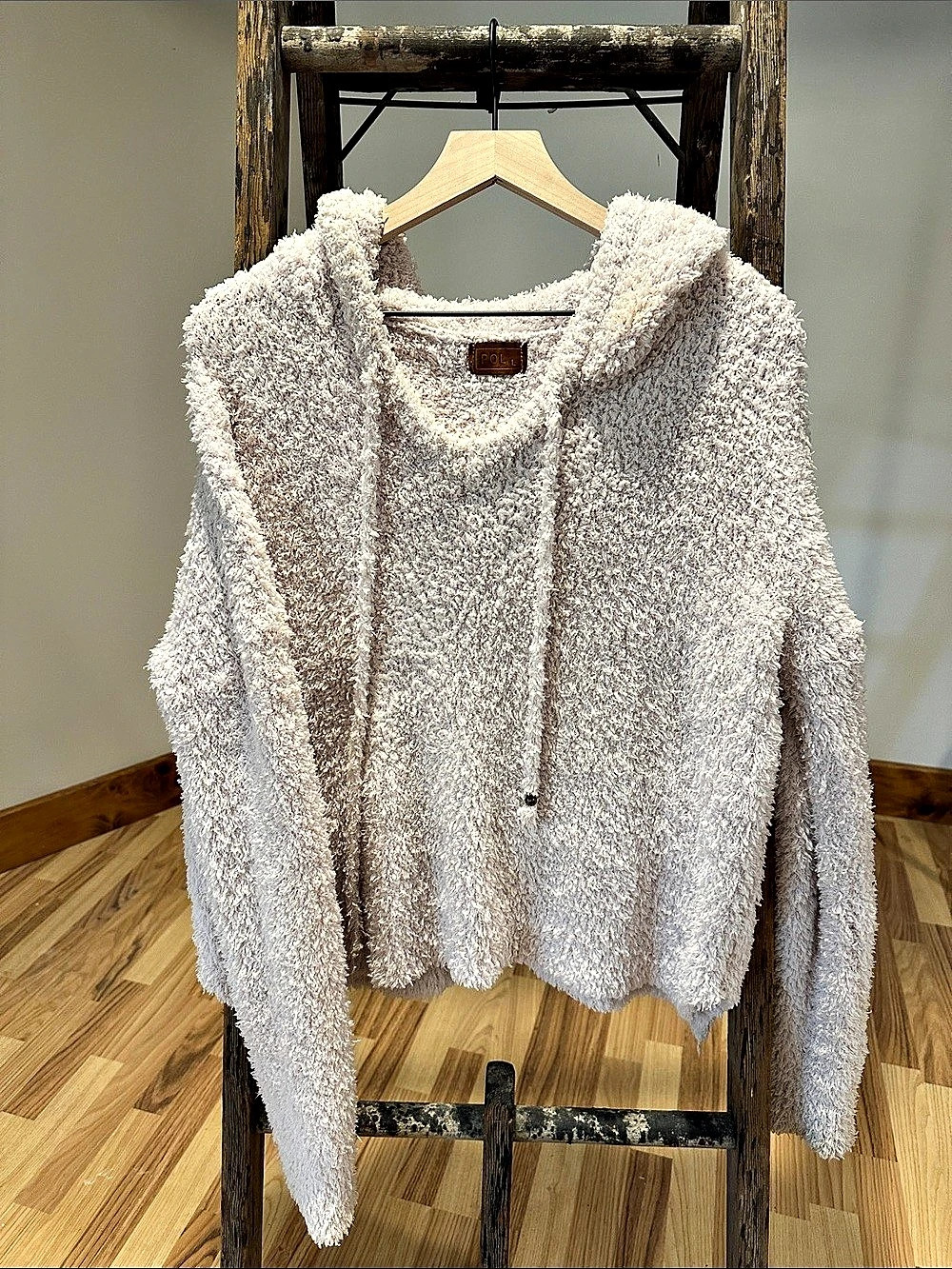 POL Cozy Pullover Hoodie in Light Pink